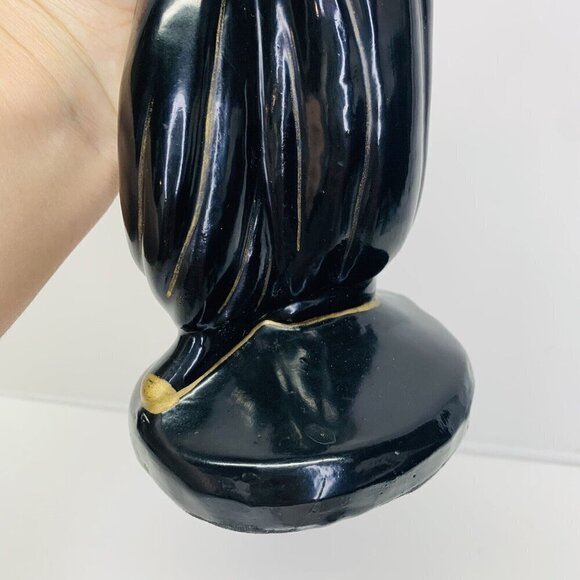 Vintage Black Americana Claytonware Chalkware Figurine Women Dancer MCM 10" - Picture 11 of 14